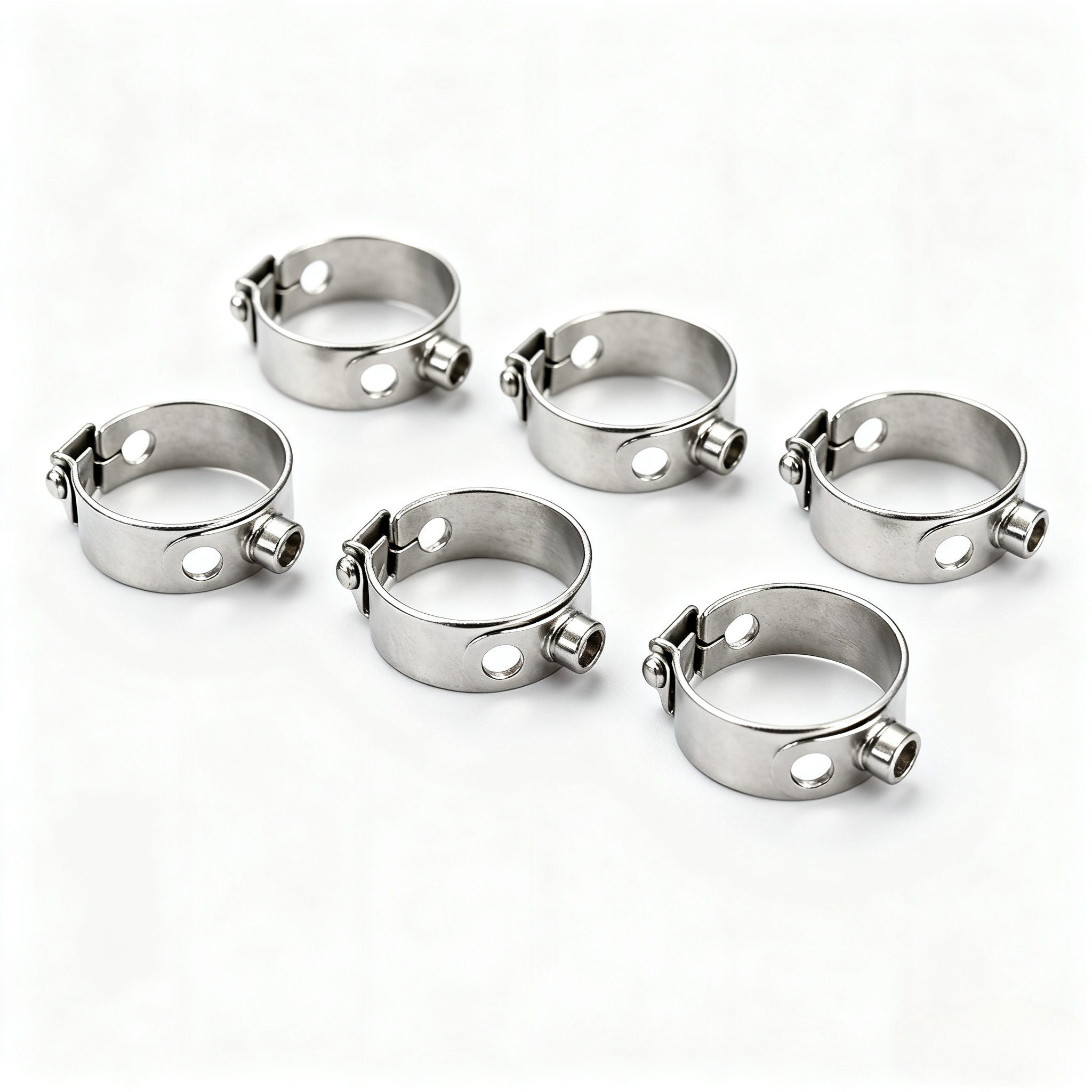 Stainless steel micro tube clamp (set of 10)